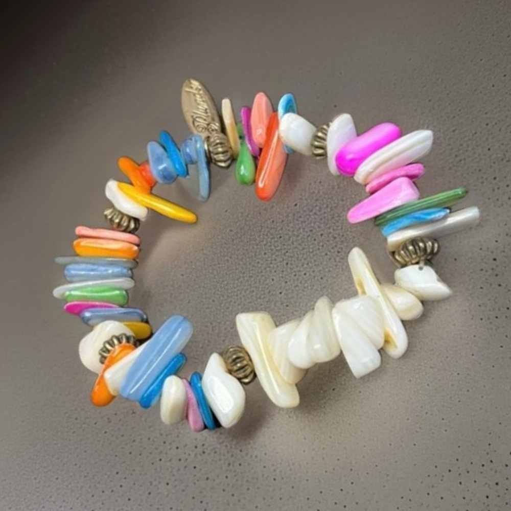 Girly Colorful Retro Fun Candy Sea Glass Bead Y2K Festival Barbie Coastal